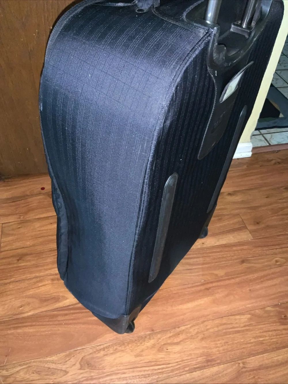 Nike Suitcase Carry On Black Cordura Rolling Luggage. 30X17. Good condition.